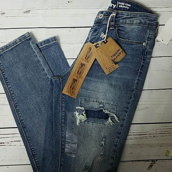 hippie laundry mid rise skinny jeans